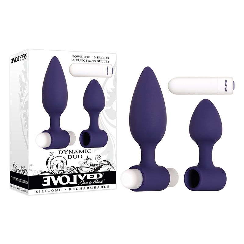 Dynamic Duo Rechargeable Butt Plug Set